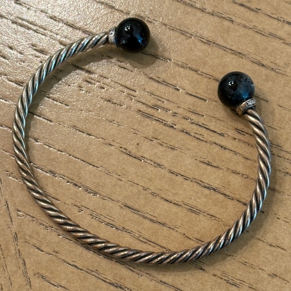 David Yurman Solari Bracelet with Diamonds and Black Onyx size medium - Picture 5 of 15